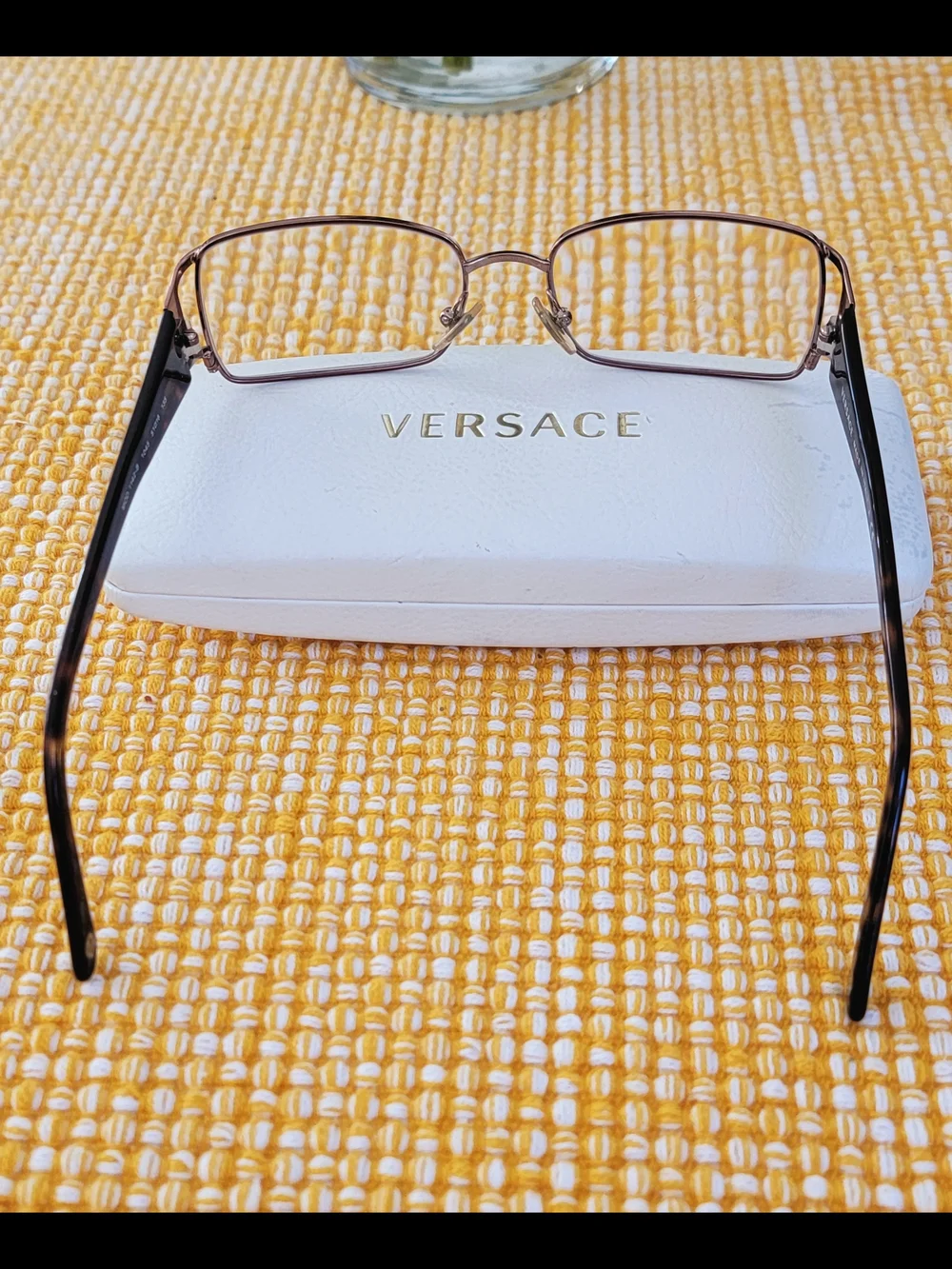 Versace Bronze Turtle 1142-B 1045 Medusa Logo Womens Glasses Frame 53 16 135